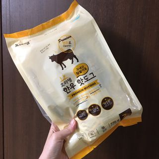 오마뎅 한우핫도그 — 5점을 준 리뷰어가 2021년 5월 올린 사용 사진
