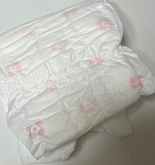 N[템포 ] 패드 내추럴 순면 입는 오버나이트 5P * 2개 — 5점을 준 리뷰어가 2024년 4월 올린 사용 사진