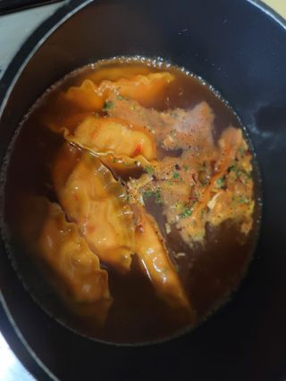 한만두 진한 해물맛 짬뽕만두 1kg — 5점을 준 리뷰어가 2021년 4월 올린 사용 사진