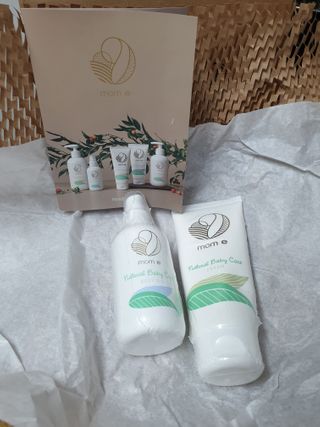mom e 맘이 내추럴 베이비 케어 크림+바디오일 — 4점을 준 리뷰어가 2021년 1월 올린 사용 사진