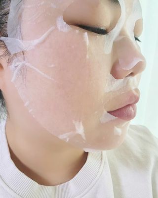 제주인디 비타민 씨 데일리 모닝 케어 마스크 — 5점을 준 리뷰어가 2023년 12월 올린 사용 사진