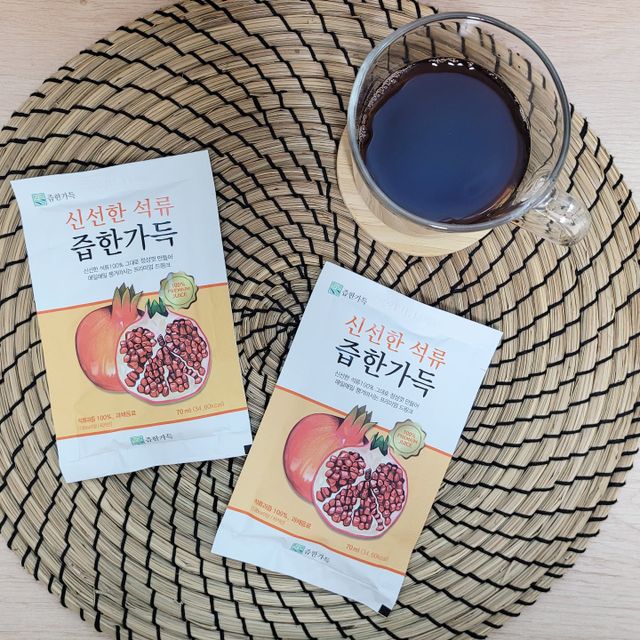 즙한가득 신선한 석류즙 70ml x 30포, 선물박스 리뷰 사진