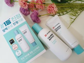 리더스코스메틱 리더스 카밍 바이오틱스 #1등 진정 기획세트 [에센스 워터150ml + 크림 마스크80ml] — 5점을 준 리뷰어가 2022년 8월 올린 사용 사진