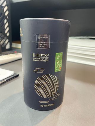 프리마인 자체 기업부설 연구소에서 찾아낸 건강한 수면의 비밀.  슬립토 플러스 30포 — 3.5점을 준 리뷰어가 2022년 9월 올린 사용 사진