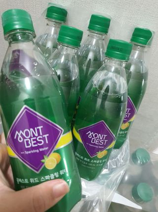 몽베스트 Montbest with Sparkling water Lemon OR Lime 20병(랜덤) — 5점을 준 리뷰어가 2022년 7월 올린 사용 사진