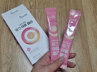 [인디닥터] 면역 생생 핑크 이뮨 젤리 — 5점을 준 리뷰어가 2022년 5월 올린 사용 사진