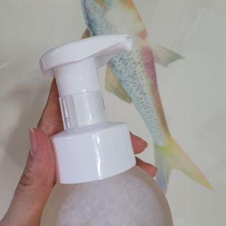 아미퓨어 [라이브] 피부장벽 강화를 위한 머랭 버블 클렌저 천연계면활성제로 온가족 사용가능 — 5점을 준 리뷰어가 2021년 6월 올린 사용 사진