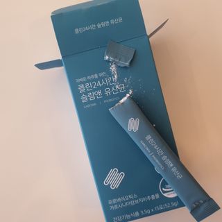 클린24시간 슬림앤유산균 1박스 (3.5g X 15포) — 5점을 준 리뷰어가 2023년 1월 올린 사용 사진