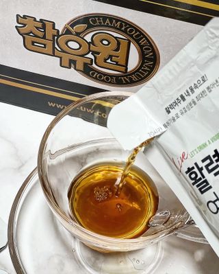 참유원 특허제조 활력 여주진액 여주즙 50포 — 5점을 준 리뷰어가 2022년 1월 올린 사용 사진
