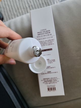 체르엠  프루브 콜라겐 앰플세럼 60ml 1병 — 5점을 준 리뷰어가 2022년 2월 올린 사용 사진