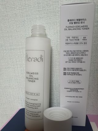 플레라디 에델바이스 오일 밸런싱 토너 — 4점을 준 리뷰어가 2021년 5월 올린 사용 사진