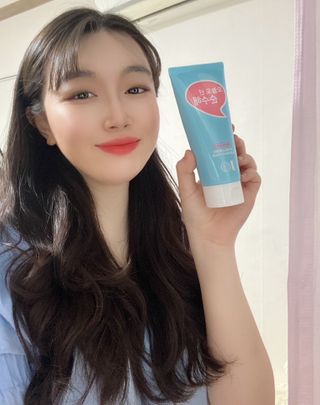 IO 아이오 오늘도 넌 순수해 - 약산성 클렌징폼 — 5점을 준 리뷰어가 2021년 2월 올린 사용 사진