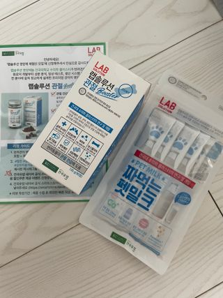랩솔루션 강아지 영양제 3종 중 택 1 — 5점을 준 리뷰어가 2022년 6월 올린 사용 사진