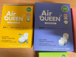 에어퀸 뉴브레스 유기농 생리대 4종 (팬티라이너 20P + 중형 10P + 대형 10P + 오버나이트 8P)_체험단 — 5점을 준 리뷰어가 2024년 9월 올린 사용 사진
