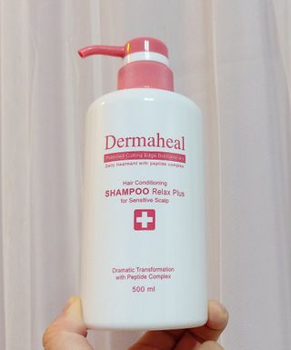 더마힐 헤어 컨디셔닝 샴푸 릴렉스 500ml — 5점을 준 리뷰어가 2021년 3월 올린 사용 사진