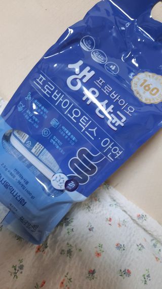 서울약사신협_프로바이오 생유산균 2.5g 160포 — 5점을 준 리뷰어가 2021년 7월 올린 사용 사진
