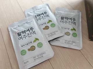 참유원 특허제조 활력 여주진액 여주즙 50포 — 4점을 준 리뷰어가 2022년 1월 올린 사용 사진
