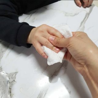 디어엘로디 프리미엄 유기농 베이비 솜티슈 40매 3 + 1 PACK — 5점을 준 리뷰어가 2021년 3월 올린 사용 사진