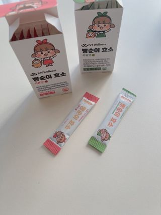 아이비웰니스 빵순이 효소 키위맛 7포 + 석류맛 7포 (총 14포, 2주분) — 4점을 준 리뷰어가 2022년 10월 올린 사용 사진