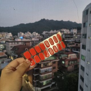데싱디바 글레이즈 젤네일 크레이지 레드 가을 컬렉션_4종 중 택 1 — 5점을 준 리뷰어가 2021년 9월 올린 사용 사진