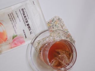 프리 [무인양품] 꽃과 열매의 향을 담은 피치&로즈힙 블렌드 티 — 5점을 준 리뷰어가 2025년 8월 올린 사용 사진