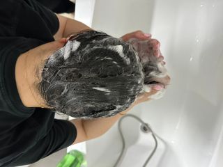 닥터시드 티트리 앤 라임 비건 지성케어 쿨 탈모 샴푸 (1000ml) — 5점을 준 리뷰어가 2024년 4월 올린 사용 사진