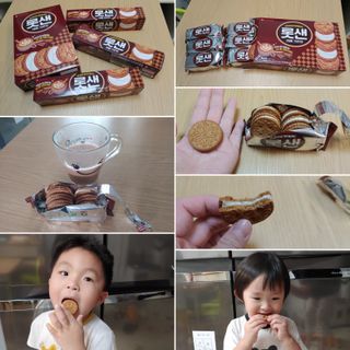 롯데제과 롯샌 카페크런치 — 5점을 준 리뷰어가 2021년 10월 올린 사용 사진