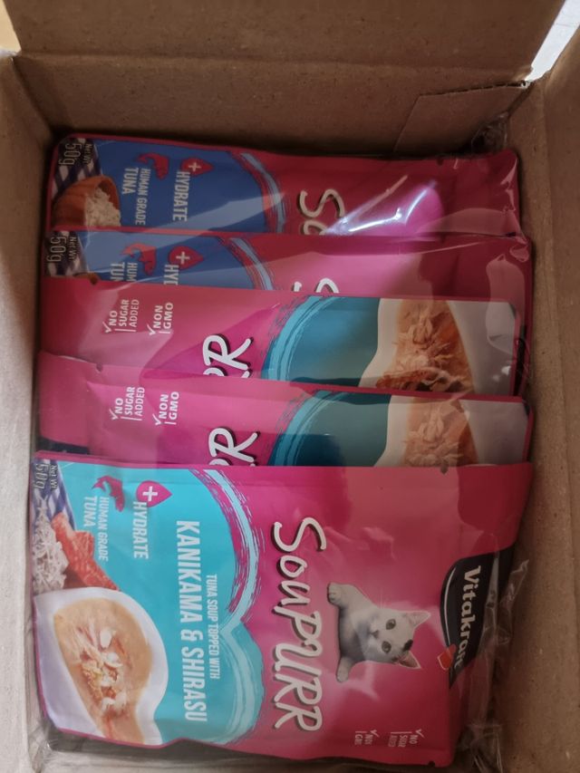 비타크래프트 고양이 수프 50g 3가지맛 x4팩씩 총 12팩 리뷰 사진