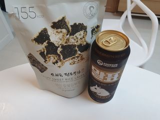오희숙 전통부각 명인 찹쌀김부각, 찹쌀다시마부각, 황태껍질튀각 총 6봉 — 5점을 준 리뷰어가 2021년 6월 올린 사용 사진
