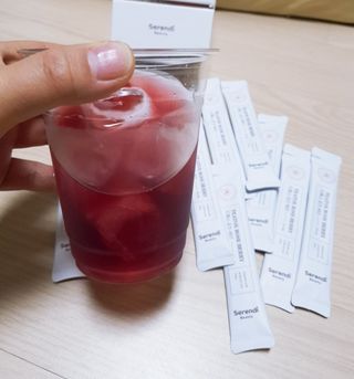 세렌디뷰티_이너뷰티 티톡스 로즈 베리 — 5점을 준 리뷰어가 2021년 3월 올린 사용 사진