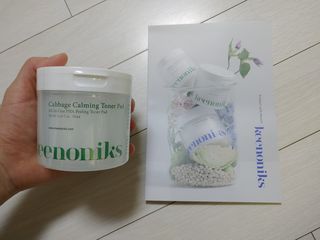 키노닉스 양배추 카밍 진정 토너패드 — 5점을 준 리뷰어가 2021년 8월 올린 사용 사진