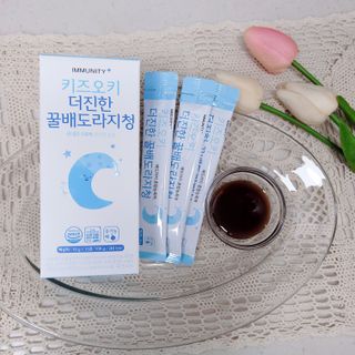 [이뮤니티플러스]우리아이 면역오키, 건강오키 _ 키즈오키 더진한꿀배도라지청 10포 1box — 5점을 준 리뷰어가 2022년 1월 올린 사용 사진