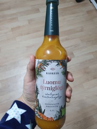 H365 [Kaskein Luomutyrniglögi] 핀란드 전통 무알콜 멀드와인 시벅톤 글로기 — 5점을 준 리뷰어가 2021년 4월 올린 사용 사진