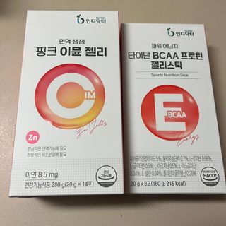 인디닥터 면역 생생 핑크 이뮨 젤리 + 타이탄 BCAA 프로틴 젤리스틱 — 5점을 준 리뷰어가 2022년 5월 올린 사용 사진