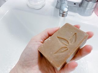 피부 트러블 케어 천연 성분 소리온 비누 soap — 5점을 준 리뷰어가 2022년 2월 올린 사용 사진