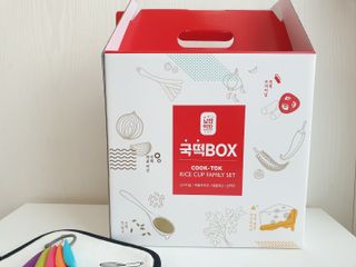 추억의 국민학교 떡볶이 국떡 컵볶이 선물박스 — 5점을 준 리뷰어가 2022년 1월 올린 사용 사진