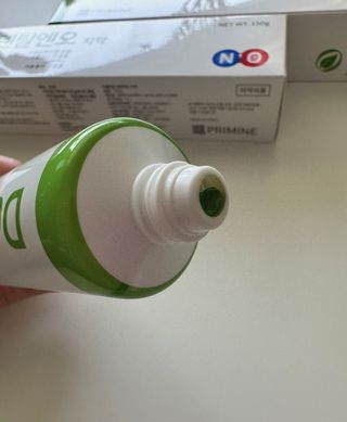 프리마인 유해균 뿐만 아니라 유익균까지 씻어내는 치약은 그만, 건강한 구강환경을 만드는 덴탈엔오 — 4점을 준 리뷰어가 2023년 4월 올린 사용 사진