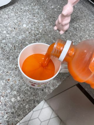 탐라원 무농약 당근과즙으로 건강한 당근주스, 당근몬딱주스 — 3점을 준 리뷰어가 2021년 8월 올린 사용 사진