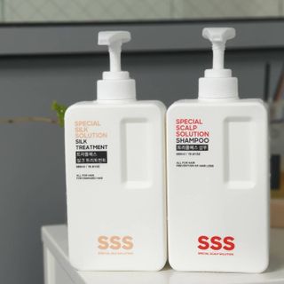 트리플에스 탈모 샴푸 580ml + 실크 트리트먼트 580ml — 4점을 준 리뷰어가 2021년 5월 올린 사용 사진