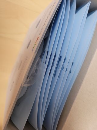 애니가드키즈 새부리형  소형L 5컬러 각 10매입 [크리미베이지, 코튼핑크, 블루레이크, 페일로즈, 민트그린] — 5점을 준 리뷰어가 2022년 2월 올린 사용 사진
