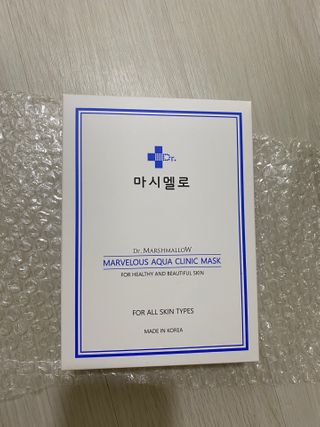 닥터마시멜로 닥터마스멜로 마블러스 아쿠아 클리닉 마스크 — 4점을 준 리뷰어가 2021년 3월 올린 사용 사진