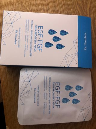 Dr.느루벗 느루벗 EGF FGF 스킨 리커버리 마스크 10장 — 4.5점을 준 리뷰어가 2021년 5월 올린 사용 사진