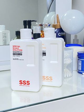 트리플에스 탈모 샴푸 275ml + 실크 트리트먼트 275ml — 5점을 준 리뷰어가 2021년 2월 올린 사용 사진