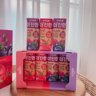[롯데칠성] 야채듬뿍 더'진한 [롯데칠성] 야채는 이제 COLORFULL! 야채듬뿍  더 진한 레드 4개 +퍼플 4개 (총 8개) — 2점을 준 리뷰어가 2023년 6월 올린 사용 사진
