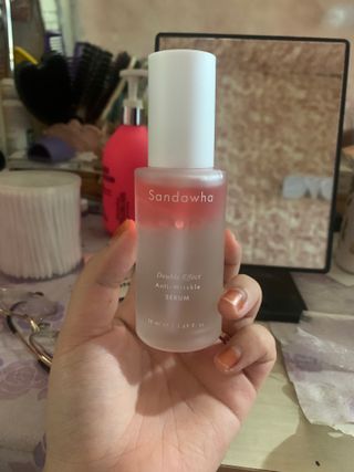 산다화 더블 이펙트 안티 링클 세럼 50ml — 3.5점을 준 리뷰어가 2021년 11월 올린 사용 사진