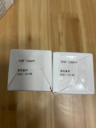 랑팡 EGF+FGF 10ppm 리포좀 앰플 원액 10ml — 5점을 준 리뷰어가 2021년 11월 올린 사용 사진