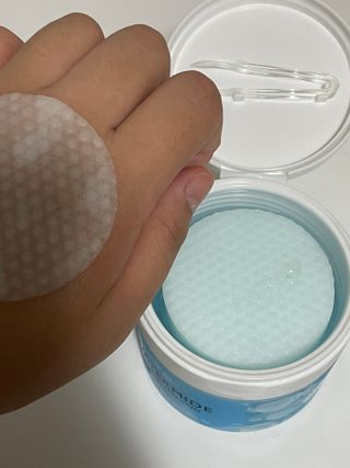 메디힐 워터마이드 포어 타이트닝 에센스 패드 — 5점을 준 리뷰어가 2021년 8월 올린 사용 사진
