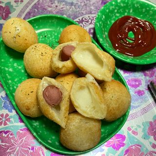 Dog&Ball 독앤볼 [Dog&Ball] 미니찹쌀볼도그 찹쌀치즈볼 — 4.5점을 준 리뷰어가 2021년 8월 올린 사용 사진