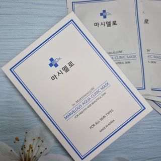 닥터마시멜로 닥터마스멜로 마블러스 아쿠아 클리닉 마스크 — 5점을 준 리뷰어가 2021년 7월 올린 사용 사진