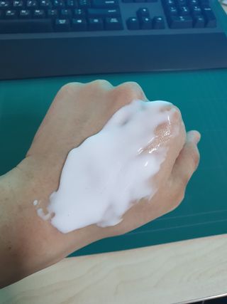 메디필 레드 락토 콜라겐 모델링 팩 — 5점을 준 리뷰어가 2021년 3월 올린 사용 사진